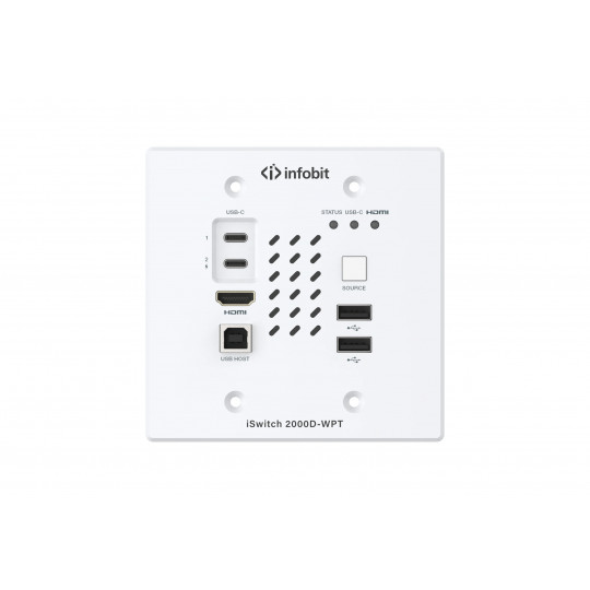 4K60 JPEG 2000 AV sur IP Wallplate Encoder, avec Dante