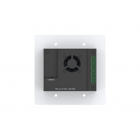 4K60 JPEG 2000 AV sur IP Wallplate Encoder, avec Dante