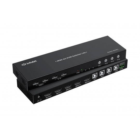 4K60 4x1 commutateur KVM Lite